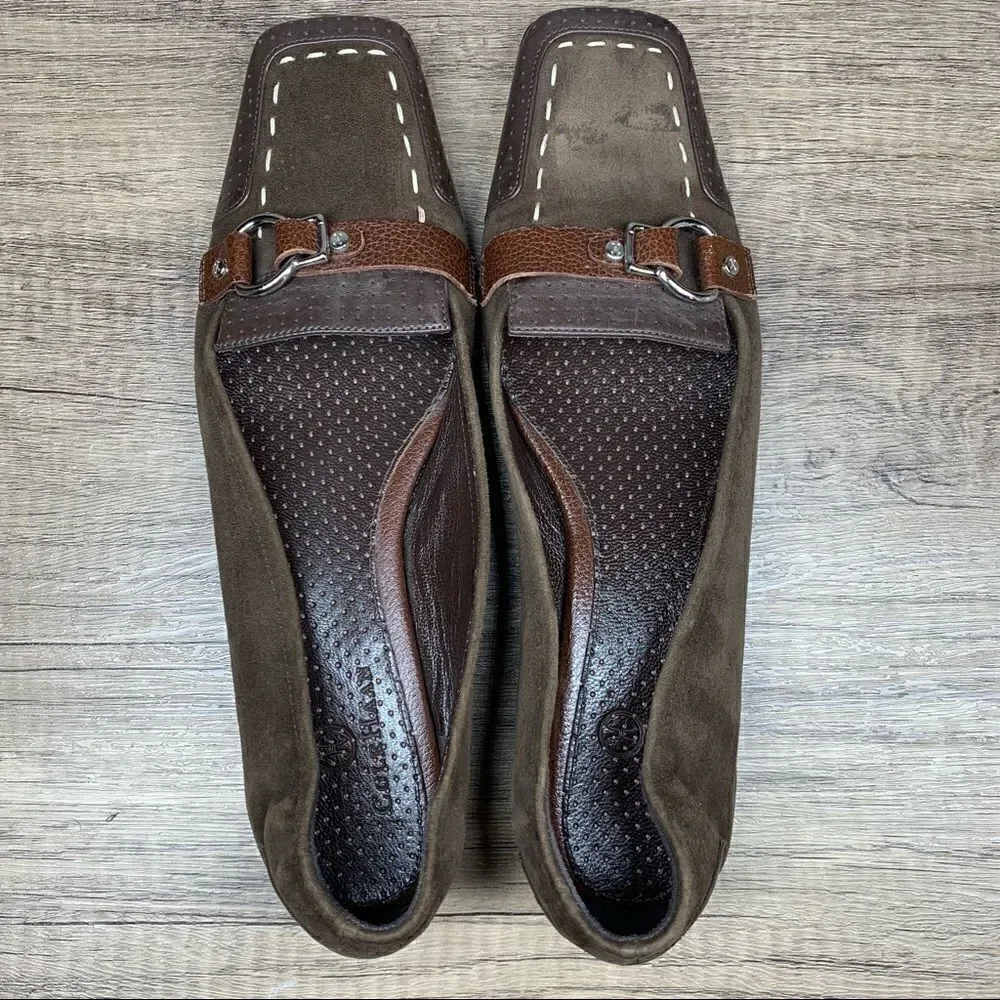 ‎Cole Haan D20334 Air Brown Square Toe Casual Loafers Flats shoes Women's 8.5AA